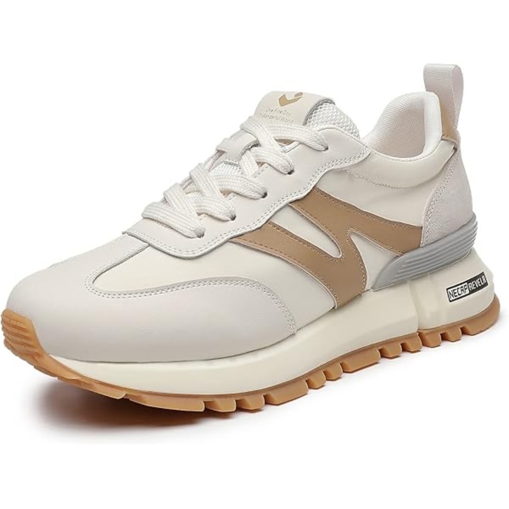somiliss Sneakers Women Genuine Leather Suede Patchwork Non-Slip Casual Walking